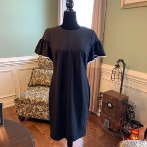 Black Calvin Klein Flounce sleeves dress!
